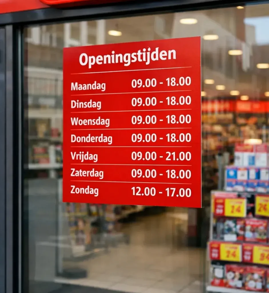 Realistische foto van een Kruidvat-winkel in Drachten, zonder tekst in beeld.